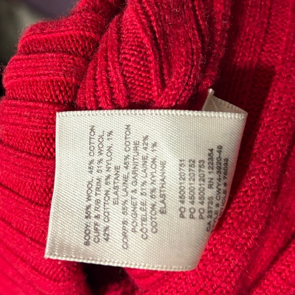 Wilfred Red Ribbed Cardigan - Picture 4 of 7